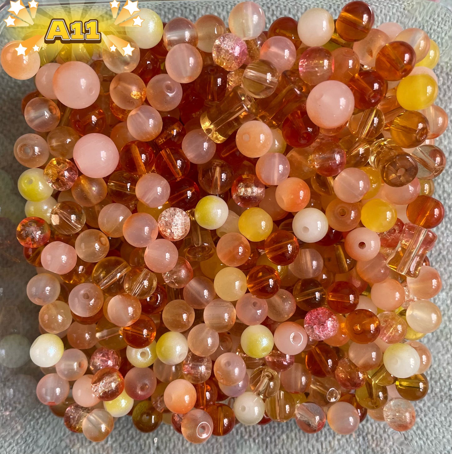 Glass beads Mix Beads for Jewelry Making 150ml/5oz
