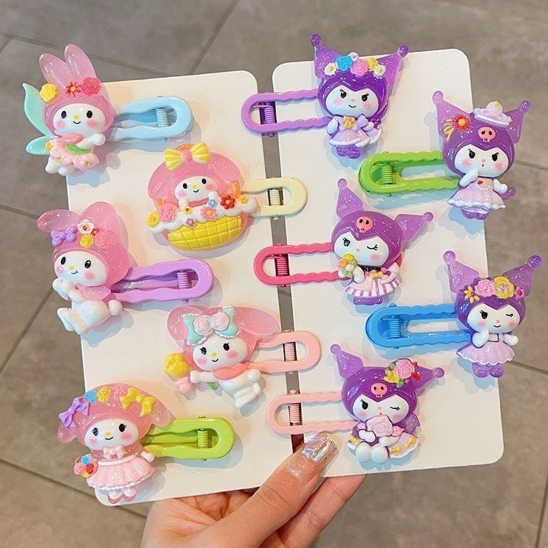 Adorable Cartoon Hair Clip Set | Fruity, Anime & Butterfly Styles for Your Cutest Look Ever!