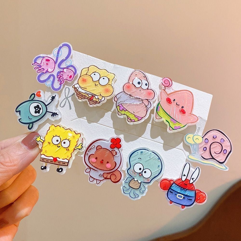 Adorable Cartoon Hair Clip Set | Fruity, Anime & Butterfly Styles for Your Cutest Look Ever!