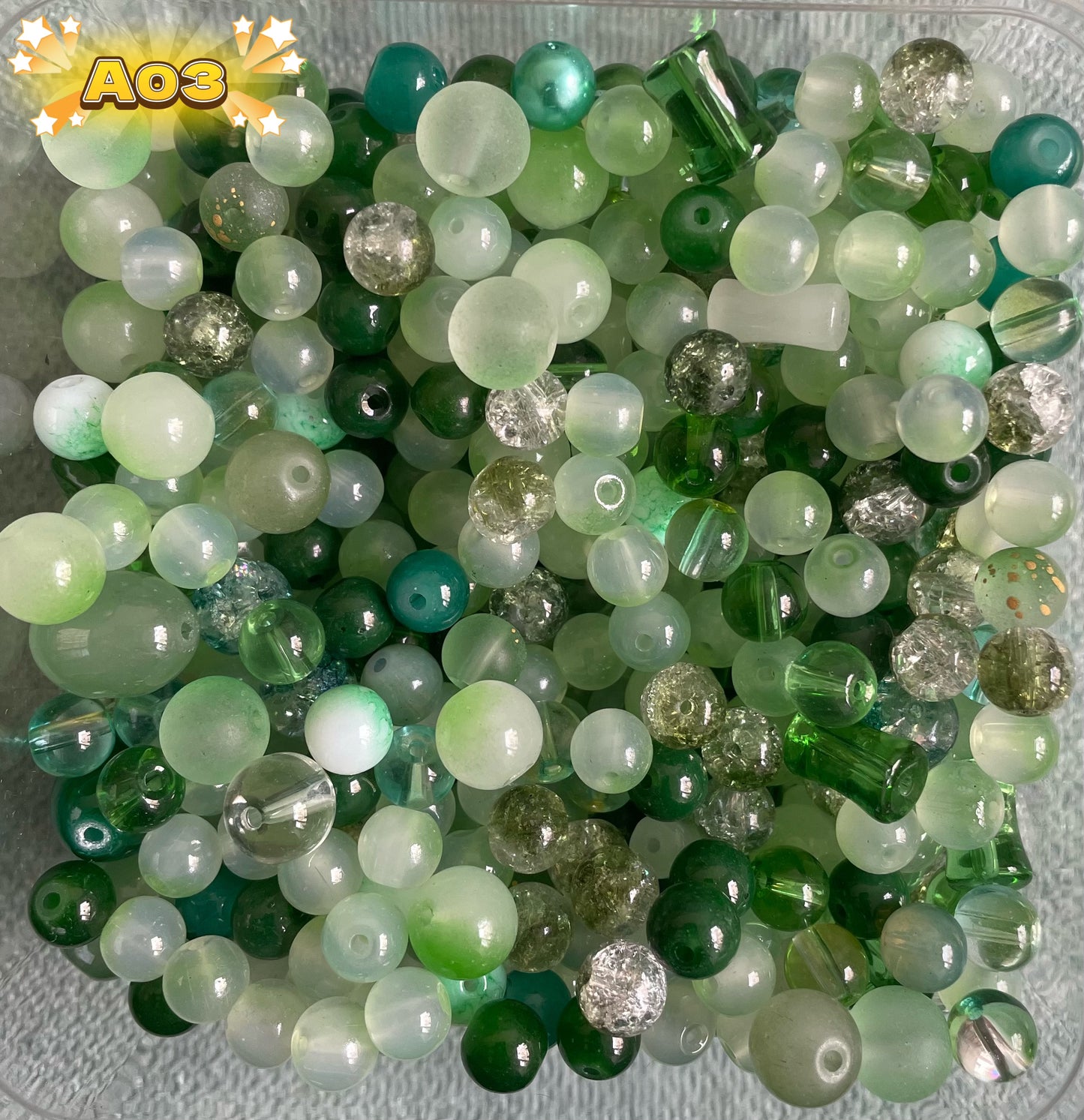 Glass beads Mix Beads for Jewelry Making 150ml/5oz