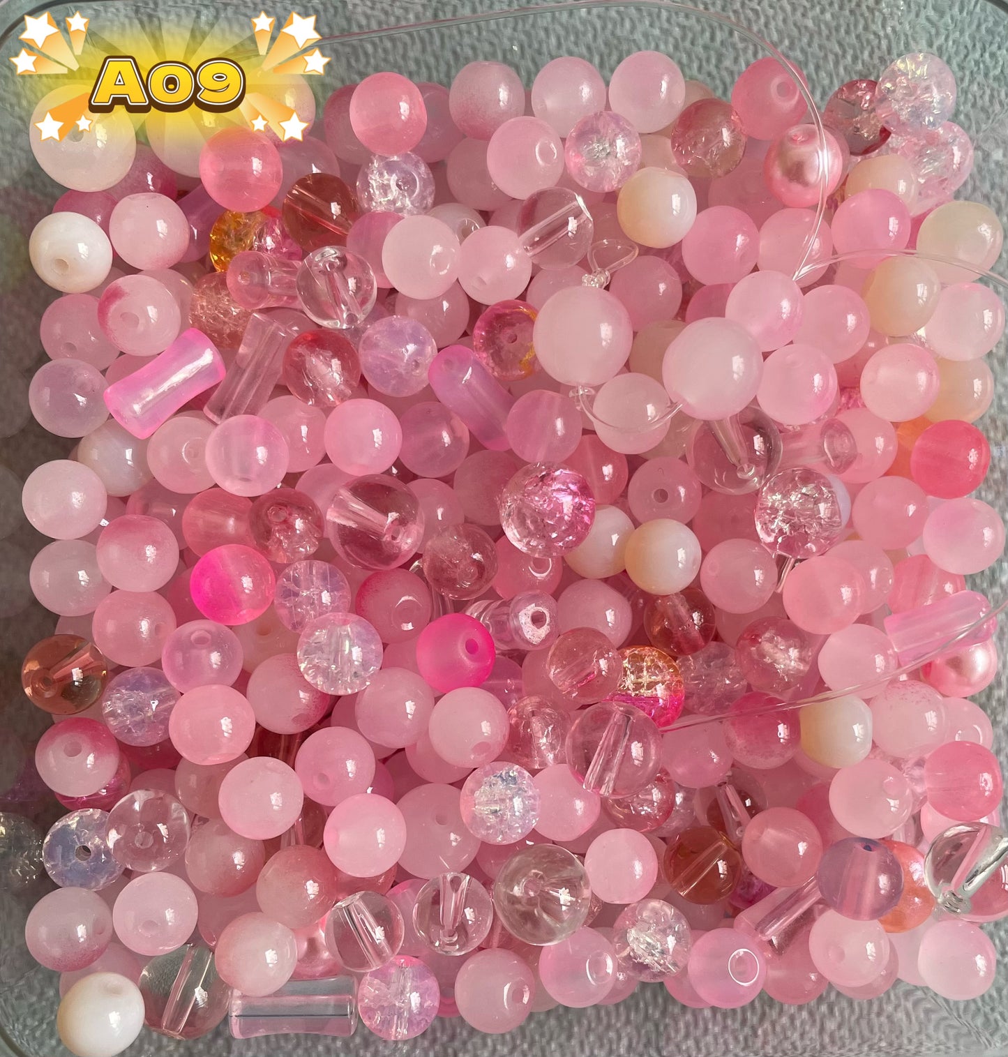 Glass beads Mix Beads for Jewelry Making 150ml/5oz